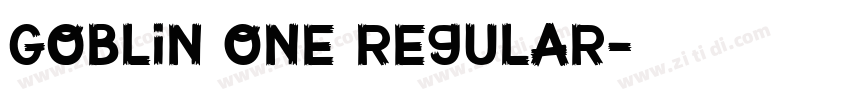 Goblin One Regular字体转换